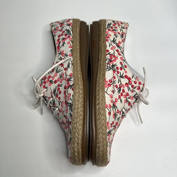 Aerosoles Womens Summer Sol Boat Shoe in Cherry Fruit Print Sneakers S-341 Sz 10 - Picture 4 of 10